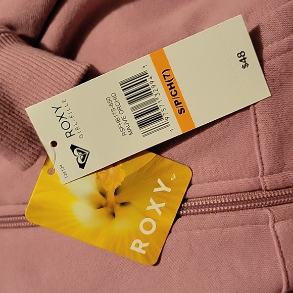 NWT: Roxy Girl's Fleece Zipper Hoodie - Picture 12 of 13